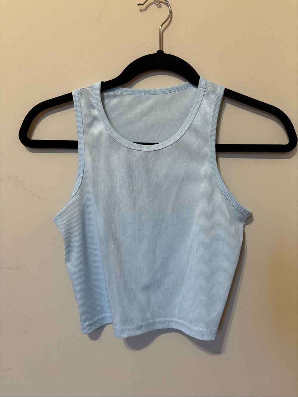 Blue crop tank